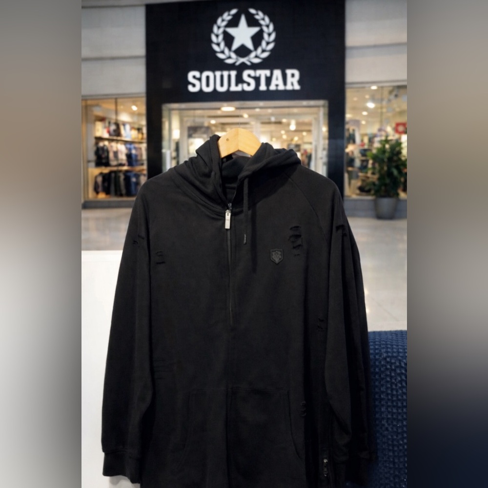 Large Black Soul Star hoodie